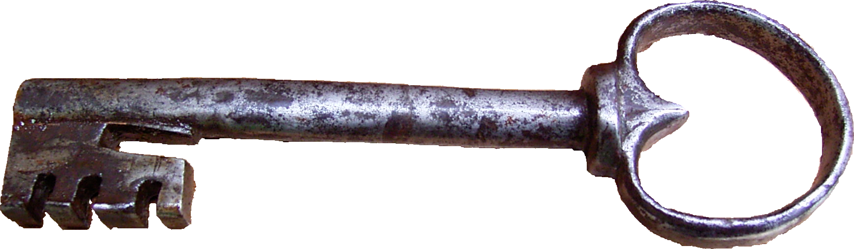 Photograph of an old iron key