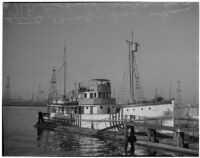 The Pandora at the dock